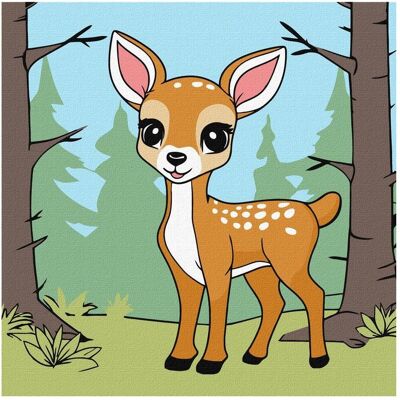 Ideyka Malen nach Zahlen - Magischer Hirsch Ideyka Malen nach Zahlen - Magischer Hirsch