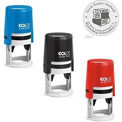 Colop, Stempel, Stempel R40 – Schwarzes Gehäuse – Farbloses Stempelkissen Colop, Stempel, Stempel R40 – Schwarzes Gehäuse – Farbloses Stempelkissen