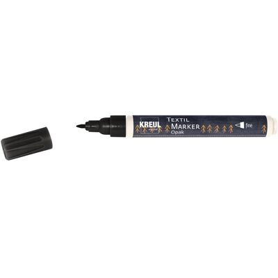 Kreul, Marker, Textilmarker OPAK, Rundspitze fine, schwarz (1x) Kreul, Marker, Textilmarker OPAK, Rundspitze fine, schwarz (1x)
