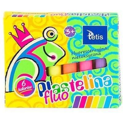 Tetis, Modelliermasse, Fluoreszierendes Plastilin 6 Farben 15g KP002-A Tetis, Modelliermasse, Fluoreszierendes Plastilin 6 Farben 15g KP002-A