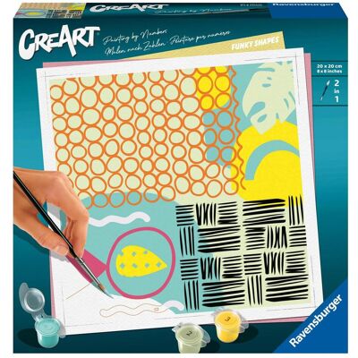 Ravensburger CreArt - Malen nach Zahlen 23639 - Funky Shapes - ab 12 Jahren Ravensburger CreArt - Malen nach Zahlen 23639 - Funky Shapes - ab 12 Jahren