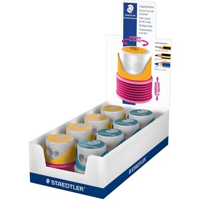 Staedtler Spitzer, Packung mit 8 Jumbo-Spitzern 3 in Staedtler Spitzer, Packung mit 8 Jumbo-Spitzern 3 in