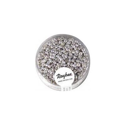 Rayher Rocailles, 2, 6 mm ø, perlmutt, silber, 17 g Rayher Rocailles, 2, 6 mm ø, perlmutt, silber, 17 g