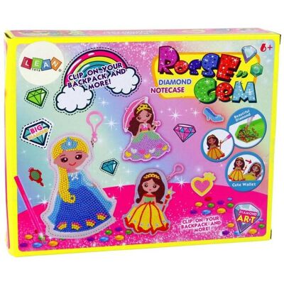 Lean Toys Leantoys Zestaw Koralików Do Wyklejania DIY Ksi??niczka Brelok Kieszonka Lean Toys Leantoys Zestaw Koralików Do Wyklejania DIY Ksi??niczka Brelok Kieszonka
