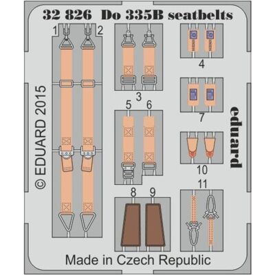 Eduard Do 335B seatbelts for Hong Kong Mod. Eduard Do 335B seatbelts for Hong Kong Mod.