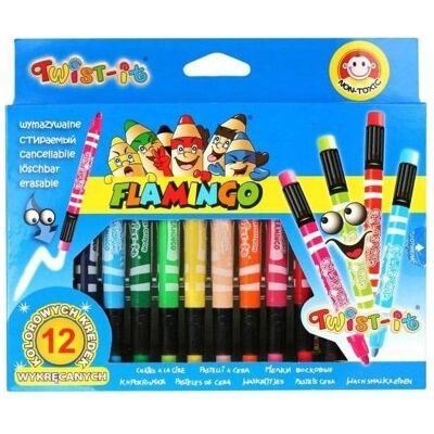 Titanum, Malstifte, Twist-it löschbare Buntstifte, 12 Farben (12x) Titanum, Malstifte, Twist-it löschbare Buntstifte, 12 Farben (12x)