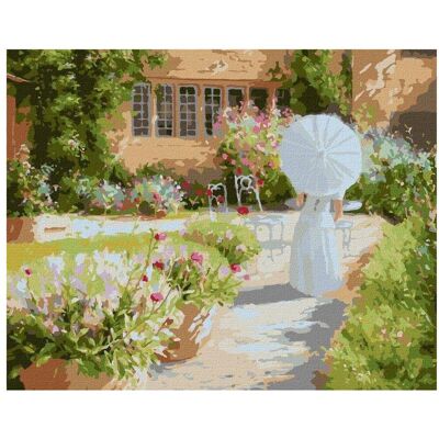Ideyka - Im Sommergarten - 40x50cm - Malen nach Zahlen Ideyka - Im Sommergarten - 40x50cm - Malen nach Zahlen