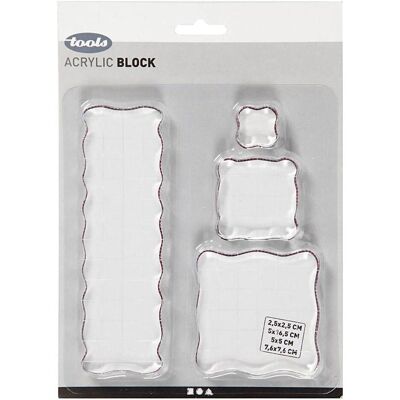 Creativ Company, Stempel, Stempelblock-Set, 4-tlg. Creativ Company, Stempel, Stempelblock-Set, 4-tlg.