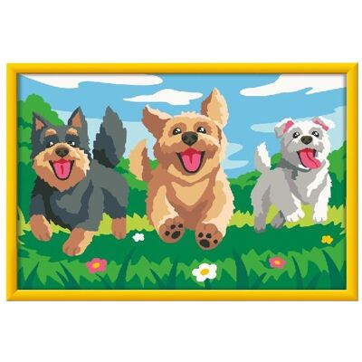 Ravensburger CreArt, Malen nach Zahlen Kinder - Pfotenfreunde Ravensburger CreArt, Malen nach Zahlen Kinder - Pfotenfreunde