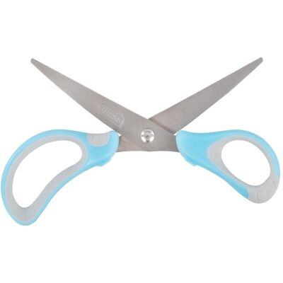 Idena, Schere, Schere Pastell mit Softgriff 15 cm aqua/silbergrai (13.50 cm) Idena, Schere, Schere Pastell mit Softgriff 15 cm aqua/silbergrai (13.50 cm)