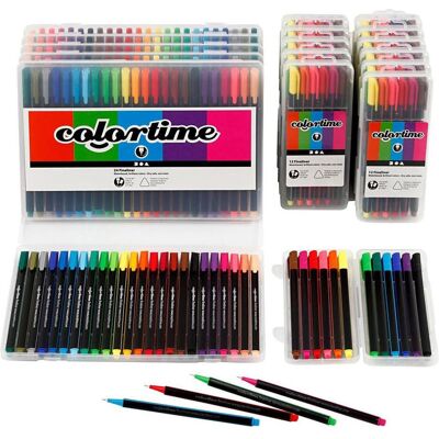 Creativ Company, Marker, Colortime Fineliners, verschiedene Farben, 18 Packungen (18x) Creativ Company, Marker, Colortime Fineliners, verschiedene Farben, 18 Packungen (18x)