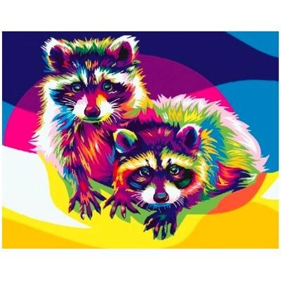 Syma Picture Paint it! Paint by numbers - Rainbow sheds Syma Picture Paint it! Paint by numbers - Rainbow sheds