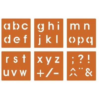 Creative Mal Zubehör, Graine Schablonen Alphabet klein Creative Mal Zubehör, Graine Schablonen Alphabet klein