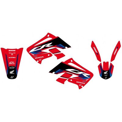 Blackbird, Sticker, AUFKLEBER-SET HONDA CR 125R '00–'01, CR 250R '02–'07 DREAM 5 FARBEN ROT SCHWARZ Blackbird, Sticker, AUFKLEBER-SET HONDA CR 125R '00–'01, CR 250R '02–'07 DREAM 5 FARBEN ROT SCHWARZ