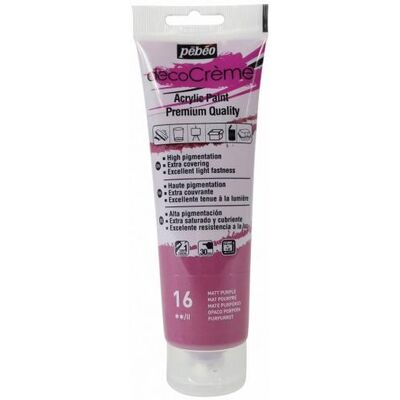 Pebeo, Künstlerfarbe + Bastelfarbe, Decocrème Matt Acrylfarben (120 ml) Pebeo, Künstlerfarbe + Bastelfarbe, Decocrème Matt Acrylfarben (120 ml)