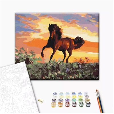 Norimpex - BRUSHME - Pferd - 40x50cm - Malen nach Zahlen Norimpex - BRUSHME - Pferd - 40x50cm - Malen nach Zahlen