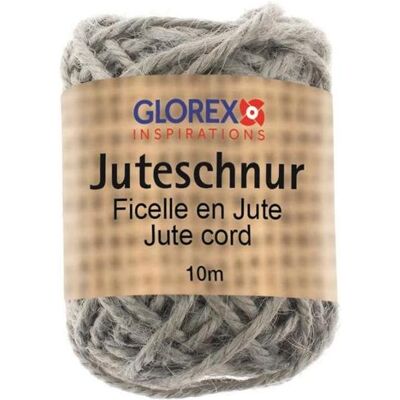 Glorex Juteschnur 10m grau, Garn + Wolle, Grau Glorex Juteschnur 10m grau, Garn + Wolle, Grau