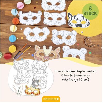 Papierdrachen Bastelset Papiermasken Tierwelt Papierdrachen Bastelset Papiermasken Tierwelt