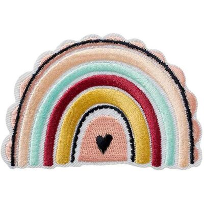 Mono Quick Regenbogen mit Herz, Applikationen, Mehrfarbig Mono Quick Regenbogen mit Herz, Applikationen, Mehrfarbig