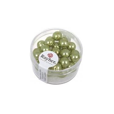 Rayher Renaissance Glaswachsperlen, 8mm ø, jade, 25 St Rayher Renaissance Glaswachsperlen, 8mm ø, jade, 25 St