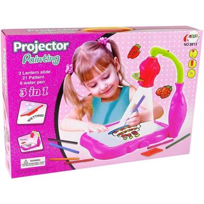 Lean Toys Projektor-Blumenprojektorius für Malerei + Priedai Lean Toys Projektor-Blumenprojektorius für Malerei + Priedai
