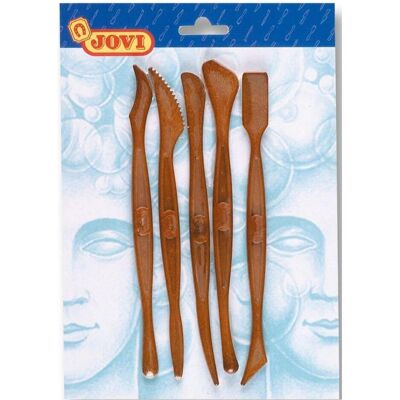 Jovi, Modellierwerkzeug, Modellierwerkzeug braun 5 St. Jovi, Modellierwerkzeug, Modellierwerkzeug braun 5 St.