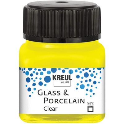 Kreul, Künstlerfarbe + Bastelfarbe, Glass & Porcelain Clear, Porzellan- und Glasfarbe (20 ml) Kreul, Künstlerfarbe + Bastelfarbe, Glass & Porcelain Clear, Porzellan- und Glasfarbe (20 ml)