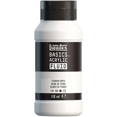 Liquitex - Basics Fluid - Titanium White - Acrylfarbe Liquitex - Basics Fluid - Titanium White - Acrylfarbe