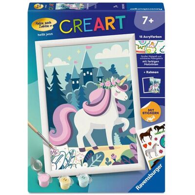 Ravensburger CreArt, Malen nach Zahlen Kinder - Einhorn Aurora Ravensburger CreArt, Malen nach Zahlen Kinder - Einhorn Aurora