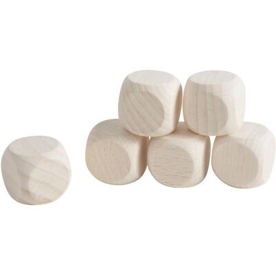 Rayher Holzwürfel, 18x18mm, 6 Stück Rayher Holzwürfel, 18x18mm, 6 Stück