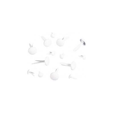 Rayher Brads Rund, weiss, 75 Stück Rayher Brads Rund, weiss, 75 Stück