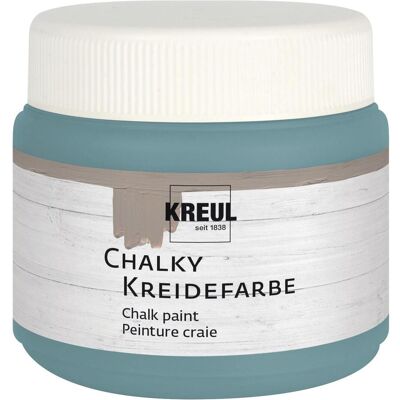 Kreul, Künstlerfarbe + Bastelfarbe, Kreidefarbe Chalky, Sir Petrol, 150 ml (150 ml) Kreul, Künstlerfarbe + Bastelfarbe, Kreidefarbe Chalky, Sir Petrol, 150 ml (150 ml)