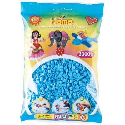 Toymax HAMA MIDI-koralikI 3000szt. niebieski pastelowy Toymax HAMA MIDI-koralikI 3000szt. niebieski pastelowy
