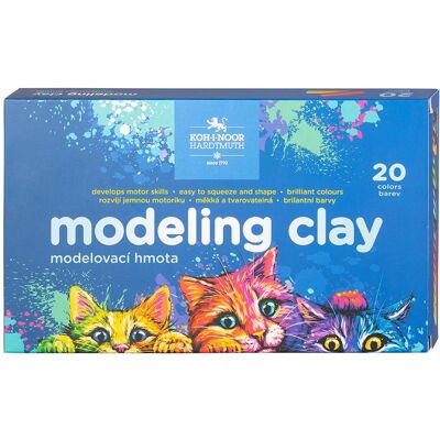 Koh-i-Noor, Modelliermasse, Plastilin 1315S2 20 Farben Katzen Koh-i-Noor, Modelliermasse, Plastilin 1315S2 20 Farben Katzen