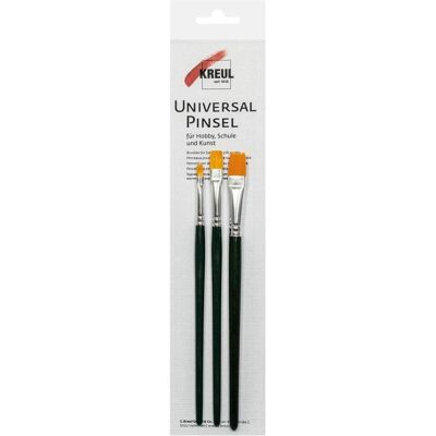 Kreul, Pinsel, Universalpinsel flach Grösse 4,8,12 3 Stück Beutel (10 mm) Kreul, Pinsel, Universalpinsel flach Grösse 4,8,12 3 Stück Beutel (10 mm)