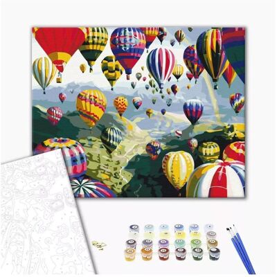 Norimpex Malen nach Zahlen BRUSHME, 40x50 cm, bunte Luftballons, 1 Stk. Norimpex Malen nach Zahlen BRUSHME, 40x50 cm, bunte Luftballons, 1 Stk.