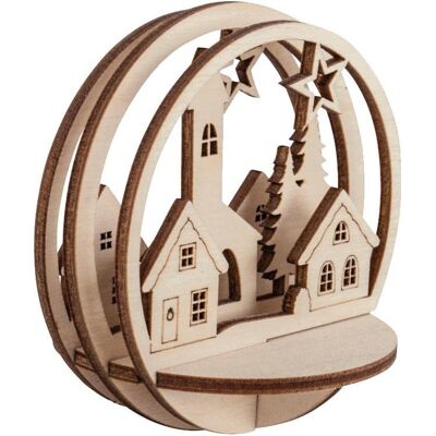 Rayher Holz-Steckmotiv "Häuser" für Acrylform Ø 8 cm Rayher Holz-Steckmotiv "Häuser" für Acrylform Ø 8 cm