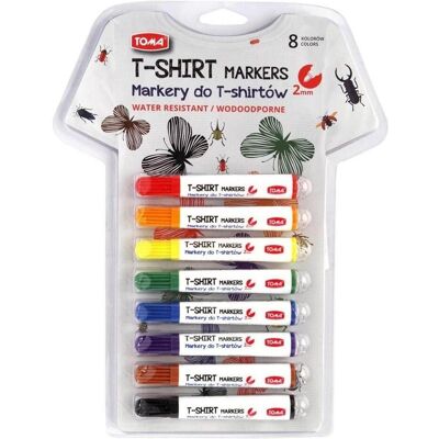 TOM, Marker, Markierungs-T-Shirt, 8 Farben, Blister (TO-745) (8x) TOM, Marker, Markierungs-T-Shirt, 8 Farben, Blister (TO-745) (8x)