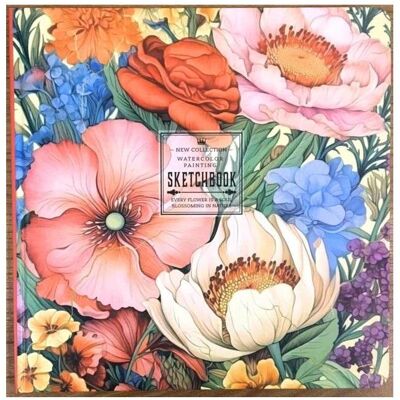 Teka, Heft + Block, Skizzenbuch 200x200 24K glatte Blumen FRISCH (20x20, Blanko) Teka, Heft + Block, Skizzenbuch 200x200 24K glatte Blumen FRISCH (20x20, Blanko)