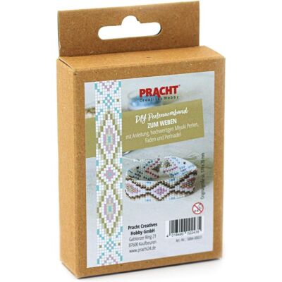 Magni DIY Perlenarmband weben weiss /bunt 170x20mm Magni DIY Perlenarmband weben weiss /bunt 170x20mm