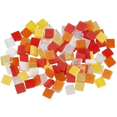 Creativ Company Mini-Mosaik Rot/Orange 5x5mm, 25 Gramm Creativ Company Mini-Mosaik Rot/Orange 5x5mm, 25 Gramm