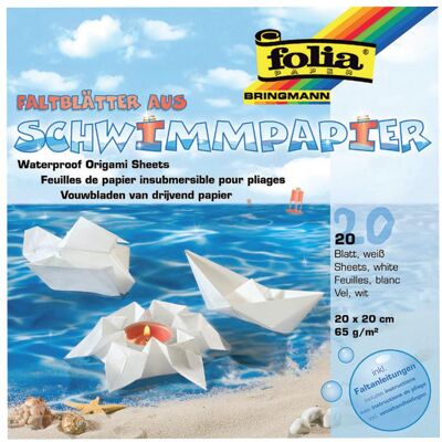 Folia, Bastelpapier, Faltblätter aus Schwimmpapier (65 g/m², 1x) Folia, Bastelpapier, Faltblätter aus Schwimmpapier (65 g/m², 1x)