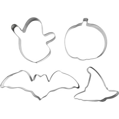 Creativ Company Ausstechformen-Set "Happy Halloween", Ausstechformen, Silber Creativ Company Ausstechformen-Set "Happy Halloween", Ausstechformen, Silber
