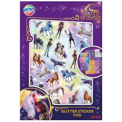 Z-Design, Sticker, Einhorn-Akademie Glitzer-Stickerbuch A5 - 8 Blatt (8 Sticker) Z-Design, Sticker, Einhorn-Akademie Glitzer-Stickerbuch A5 - 8 Blatt (8 Sticker)