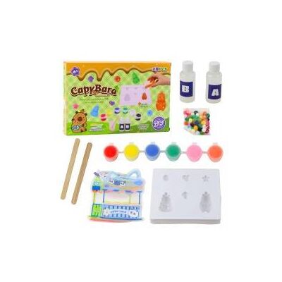 Lean Toys Kreativset zum Selbermachen von Gelfiguren Capybara, 18-teilig. Lean Toys Kreativset zum Selbermachen von Gelfiguren Capybara, 18-teilig.