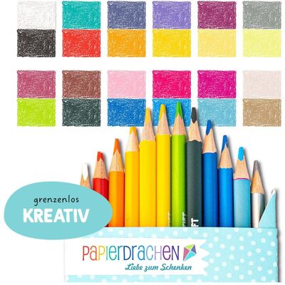 Papierdrachen, Malstifte, 12 Bicolor Buntstifte (12x) Papierdrachen, Malstifte, 12 Bicolor Buntstifte (12x)