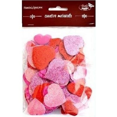 Titanum, Etui, Rote und rosa Glitzerherzen 88 Stück Titanum, Etui, Rote und rosa Glitzerherzen 88 Stück