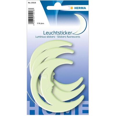 Herma Sticker, Stickers Motivsticker Mond, Nachtleuchtend (3 Sticker) Herma Sticker, Stickers Motivsticker Mond, Nachtleuchtend (3 Sticker)
