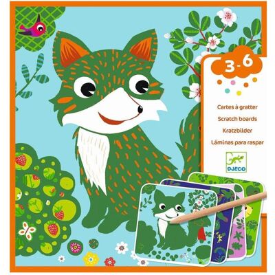 Djeco Scratchbilder Waldtiere Djeco Scratchbilder Waldtiere