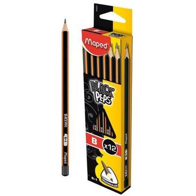 Maped, Bleistift, Bleistift BLACK'PEPS, H„rtegrad: B (2.20 mm, B, 12x) Maped, Bleistift, Bleistift BLACK'PEPS, H„rtegrad: B (2.20 mm, B, 12x)